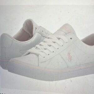Polo Ralph Lauren White & Pink Sneakers